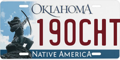 OK license plate 190CHT