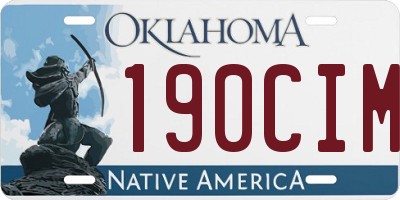 OK license plate 190CIM