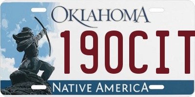 OK license plate 190CIT