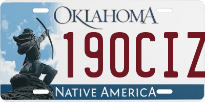 OK license plate 190CIZ