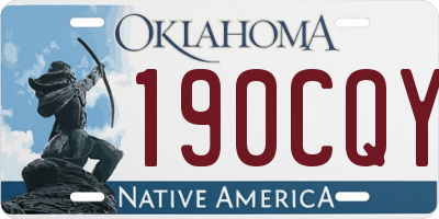 OK license plate 190CQY