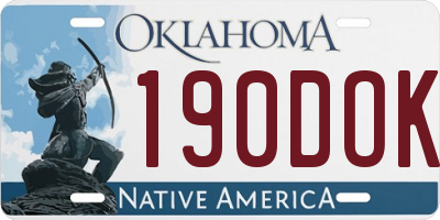 OK license plate 190DOK