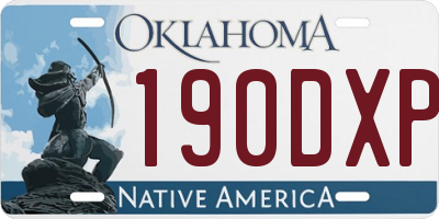 OK license plate 190DXP