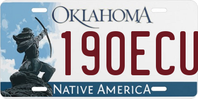 OK license plate 190ECU