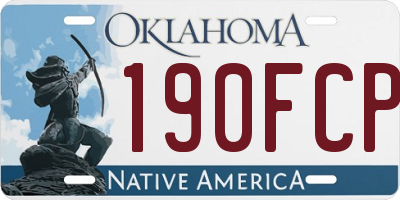 OK license plate 190FCP
