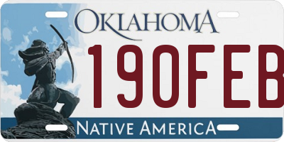 OK license plate 190FEB