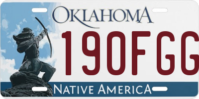 OK license plate 190FGG