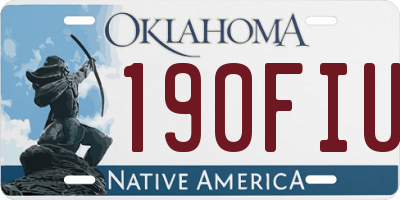 OK license plate 190FIU