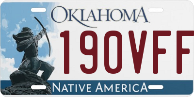 OK license plate 190VFF