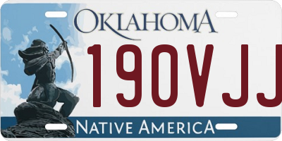 OK license plate 190VJJ
