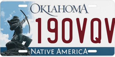 OK license plate 190VQV