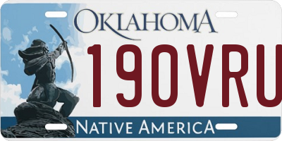 OK license plate 190VRU