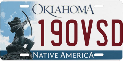 OK license plate 190VSD