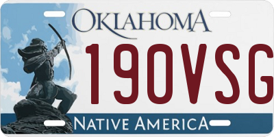 OK license plate 190VSG