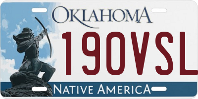 OK license plate 190VSL