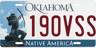 OK license plate 190VSS