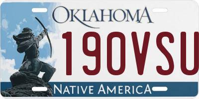OK license plate 190VSU