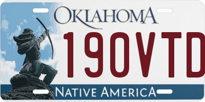 OK license plate 190VTD