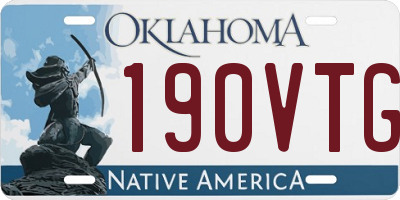 OK license plate 190VTG