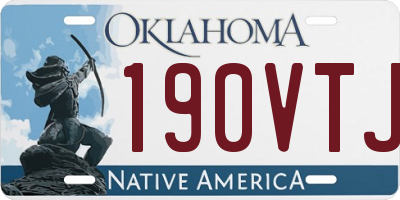 OK license plate 190VTJ