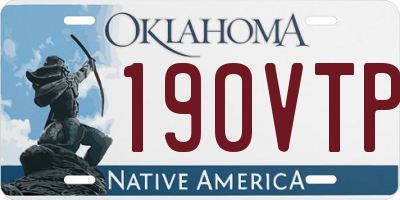 OK license plate 190VTP