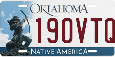 OK license plate 190VTQ