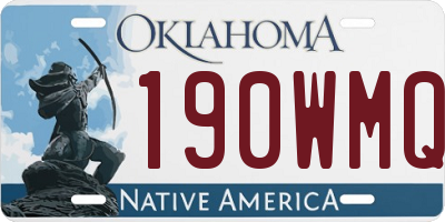OK license plate 190WMQ