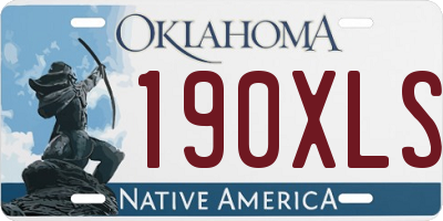 OK license plate 190XLS