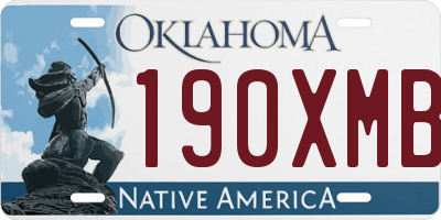OK license plate 190XMB