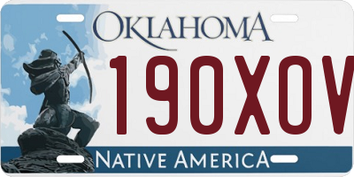 OK license plate 190XOV