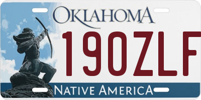 OK license plate 190ZLF