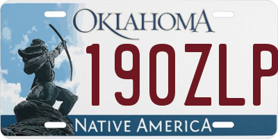 OK license plate 190ZLP