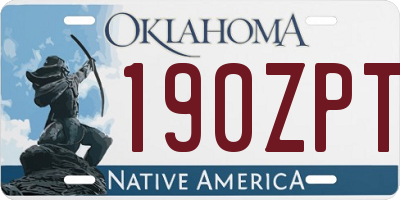 OK license plate 190ZPT
