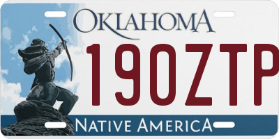 OK license plate 190ZTP