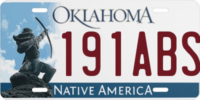 OK license plate 191ABS