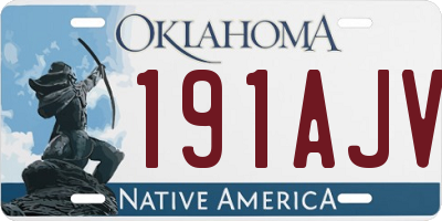 OK license plate 191AJV