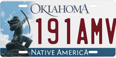 OK license plate 191AMV