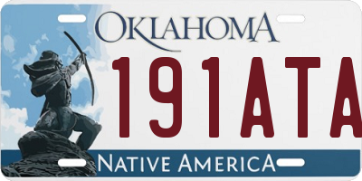 OK license plate 191ATA