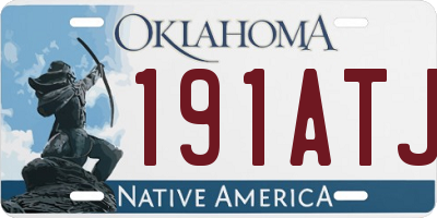 OK license plate 191ATJ
