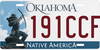 OK license plate 191CCF