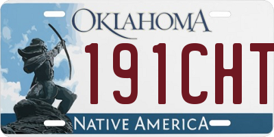 OK license plate 191CHT