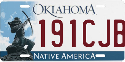 OK license plate 191CJB