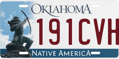 OK license plate 191CVH