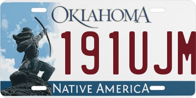 OK license plate 191UJM