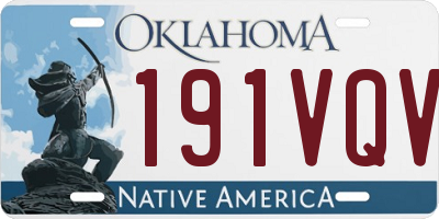 OK license plate 191VQV