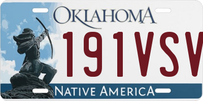 OK license plate 191VSV