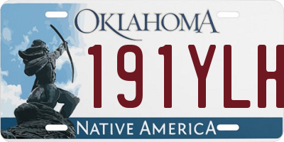 OK license plate 191YLH
