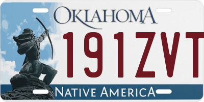 OK license plate 191ZVT