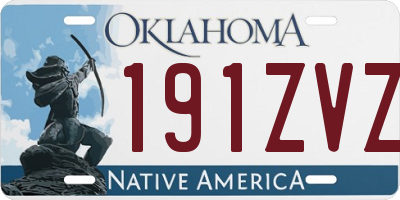 OK license plate 191ZVZ