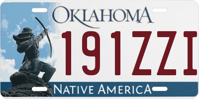 OK license plate 191ZZI